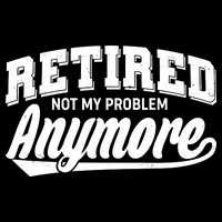 Funny Retired Not My Problem Anymore Metallic Star Ornament