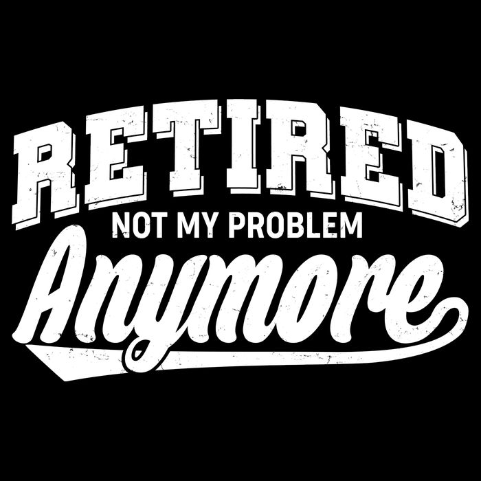 Funny Retired Not My Problem Anymore Metallic Star Ornament