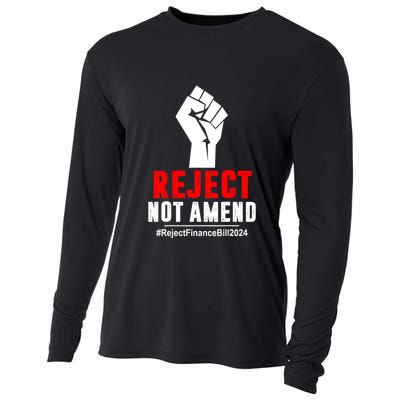 Funny Reject Not Amend Reject Finance Bill 2024 Gift Cooling Performance Long Sleeve Crew