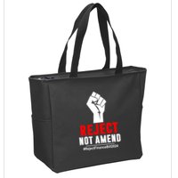 Funny Reject Not Amend Reject Finance Bill 2024 Gift Zip Tote Bag