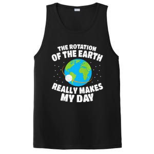 Funny Rotation Of Earth Day Joke Science PosiCharge Competitor Tank