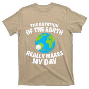 Funny Rotation Of Earth Day Joke Science T-Shirt