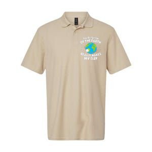 Funny Rotation Of Earth Day Joke Science Softstyle Adult Sport Polo