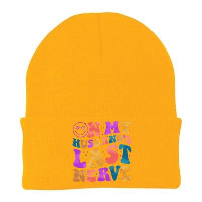 Funny Retro On My Husband's Last Nerve Knit Cap Winter Beanie