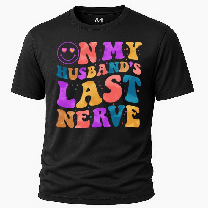 Funny Retro On My Husband's Last Nerve Performance Shirt