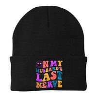 Funny Retro On My Husband's Last Nerve Beanie