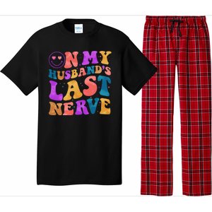 Funny Retro On My Husband's Last Nerve Pajama Set