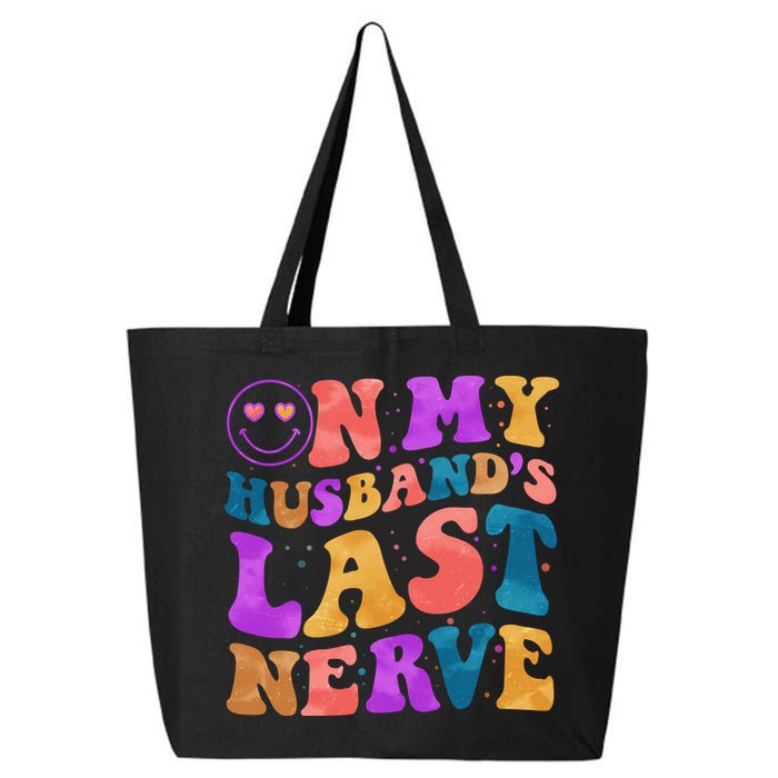 Funny Retro On My Husband's Last Nerve 25L Jumbo Tote