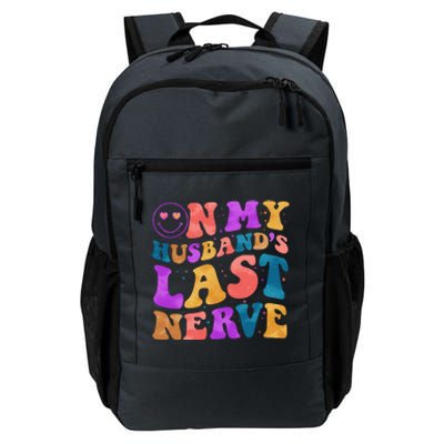 Funny Retro On My Husband's Last Nerve Daily Commute Backpack