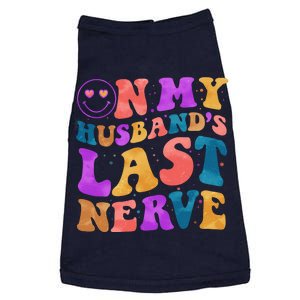 Funny Retro On My Husband's Last Nerve Doggie Tank