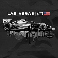 Formula Racing Open Wheel Car Las Vegas Circuit Usa Flag Cropped Pullover Crew