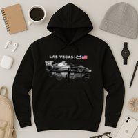 Formula Racing Open Wheel Car Las Vegas Circuit Usa Flag Hoodie