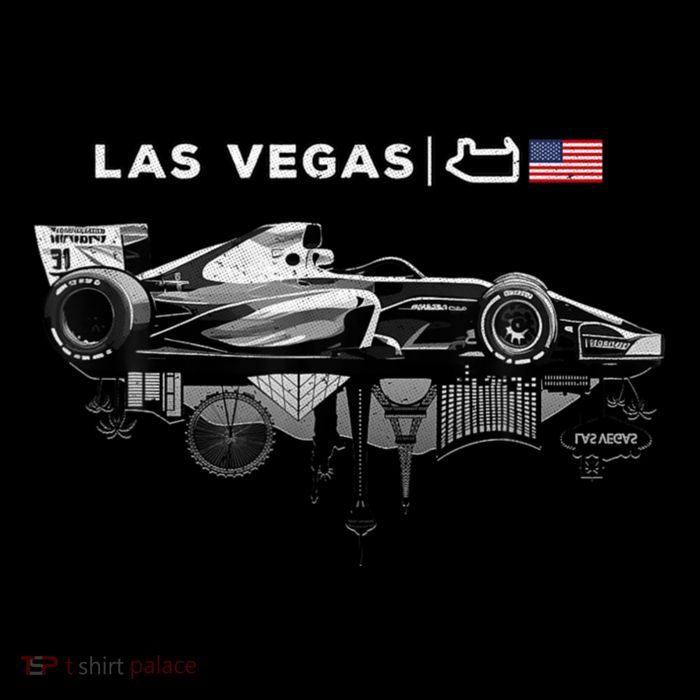 Formula Racing Open Wheel Car Las Vegas Circuit Usa Flag Backpack