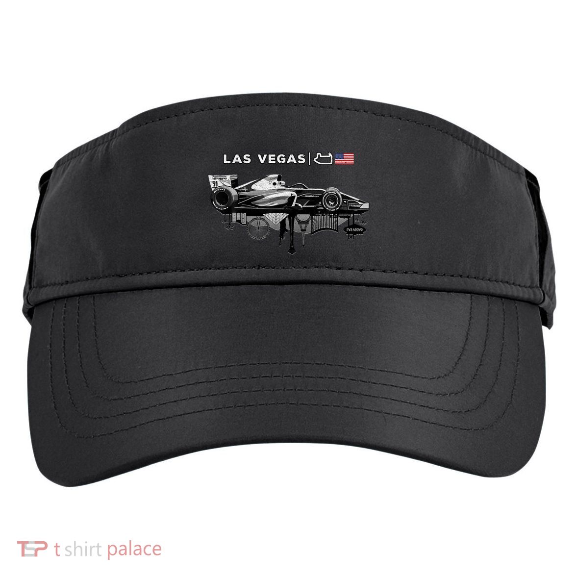 Formula Racing Open Wheel Car Las Vegas Circuit Usa Flag Adult Drive Performance Visor