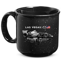 Formula Racing Open Wheel Car Las Vegas Circuit Usa Flag 15oz Campfire Ceramic Mug