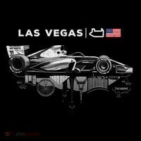 Formula Racing Open Wheel Car Las Vegas Circuit Usa Flag Drawstring Bag