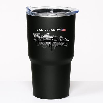 Formula Racing Open Wheel Car Las Vegas Circuit Usa Flag Tumbler