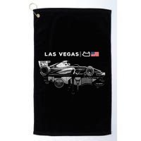 Formula Racing Open Wheel Car Las Vegas Circuit Usa Flag Golf Towel
