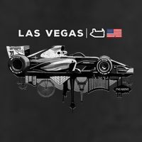 Formula Racing Open Wheel Car Las Vegas Circuit Usa Flag Golf Towel
