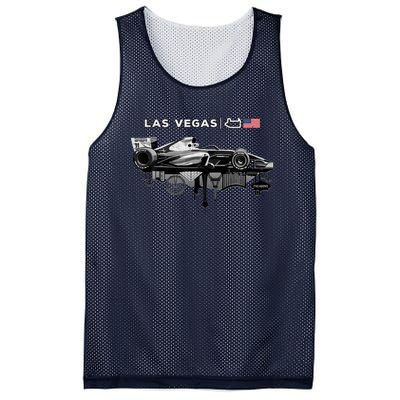 Formula Racing Open Wheel Car Las Vegas Circuit Usa Flag Mesh Reversible Basketball Jersey Tank