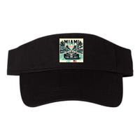 Formula Racing Open Wheel Car Retro Miami Circuit Usa Flag Visor