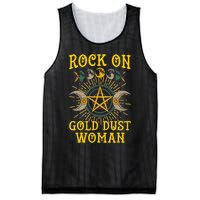 Funny Rock On Gold Dust Woman Gift For Birthday Mesh Reversible Basketball Jersey Tank