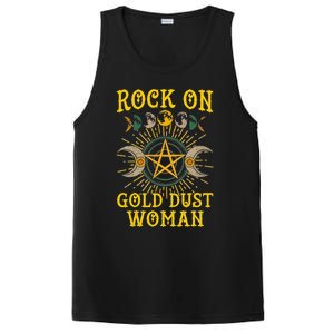 Funny Rock On Gold Dust Woman Gift For Birthday PosiCharge Competitor Tank