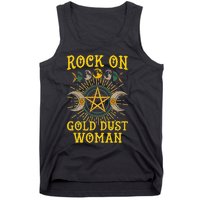 Funny Rock On Gold Dust Woman Gift For Birthday Tank Top