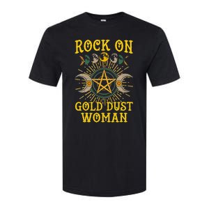 Funny Rock On Gold Dust Woman Gift For Birthday Softstyle CVC T-Shirt