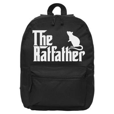 Funny Rat Owner Gift Of The Rat Father Dad 16 in Basic Backpack