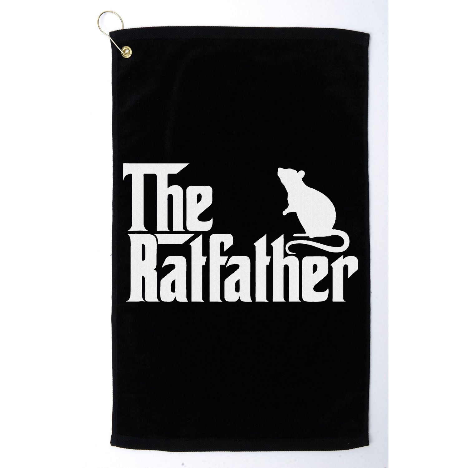 Funny Rat Owner Gift Of The Rat Father Dad Golf Towel