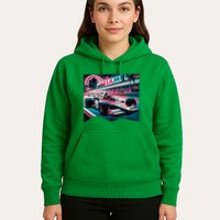 Formula Racing Open Wheel Car Retro Miami Circuit Usa Flag Hoodie
