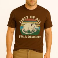 Funny Retro Opossum First Of All Im A Delight Performance Shirt