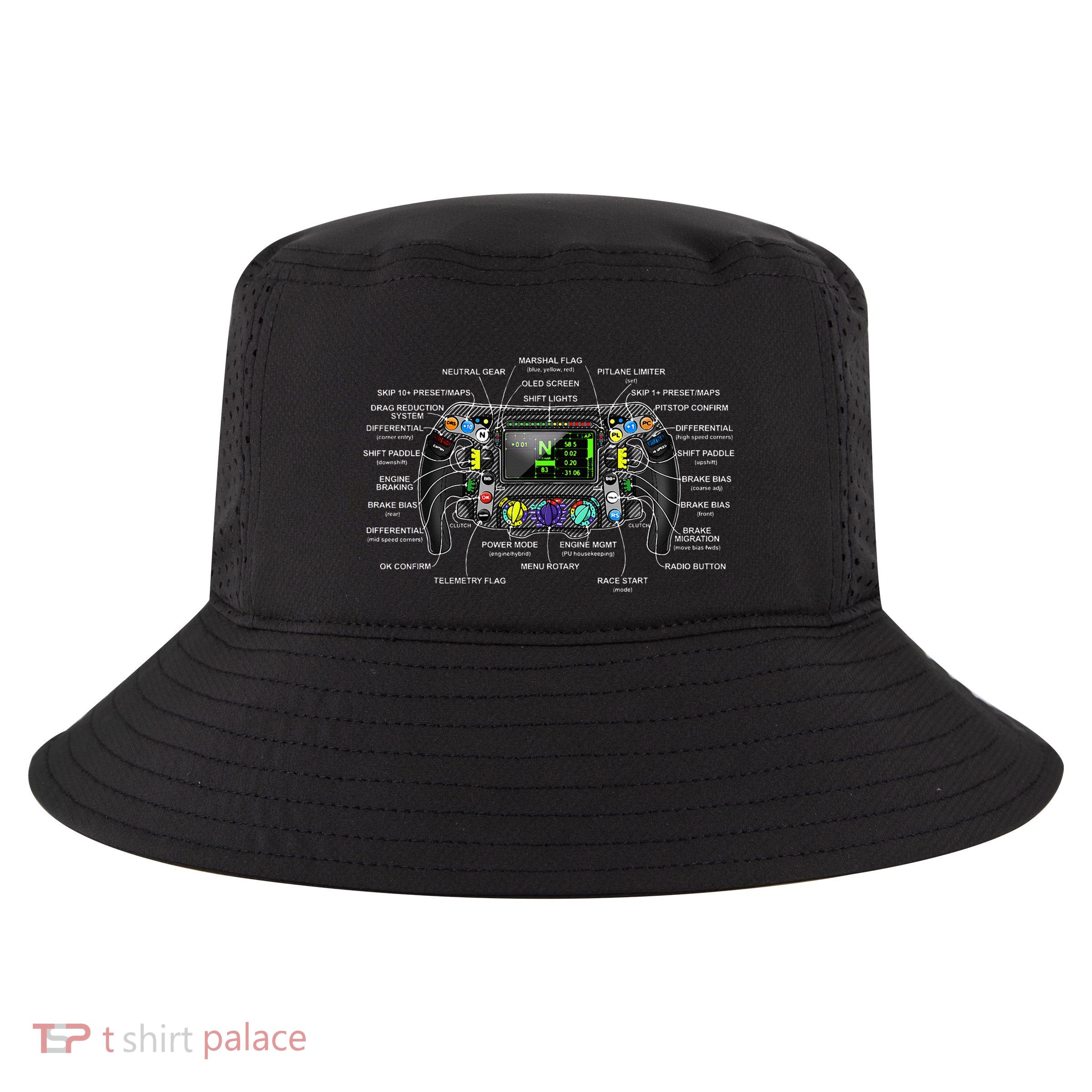 Formula Racing Open Wheel Car Fan Steering Wheel Explained Cool Comfort Performance Bucket Hat