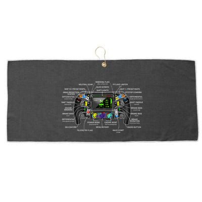 Formula Racing Open Wheel Car Fan Steering Wheel Explained Large Microfiber Waffle Golf Towel
