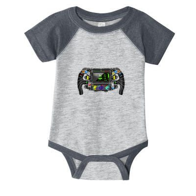 Formula Racing Open Wheel Car Fan Steering Wheel Explained Infant Baby Jersey Bodysuit