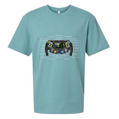 Formula Racing Open Wheel Car Fan Steering Wheel Explained Sueded Cloud Jersey T-Shirt