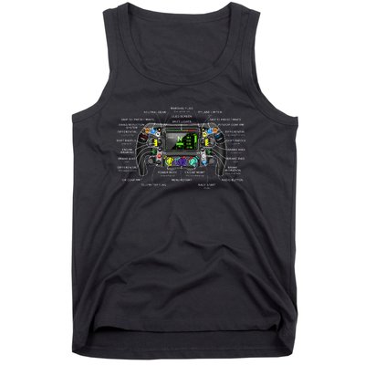 Formula Racing Open Wheel Car Fan Steering Wheel Explained Tank Top