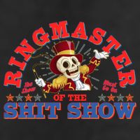 Funny Ringmaster Of The Shit Show The Show Must Go On 7 Panel Mesh Trucker Snapback Hat