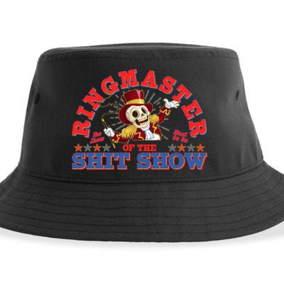 Funny Ringmaster Of The Shit Show The Show Must Go On Sustainable Bucket Hat