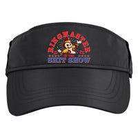 Funny Ringmaster Of The Shit Show The Show Must Go On Adult Drive Performance Visor