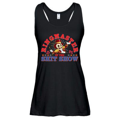 Funny Ringmaster Of The Shit Show The Show Must Go On Ladies Essential Flowy Tank