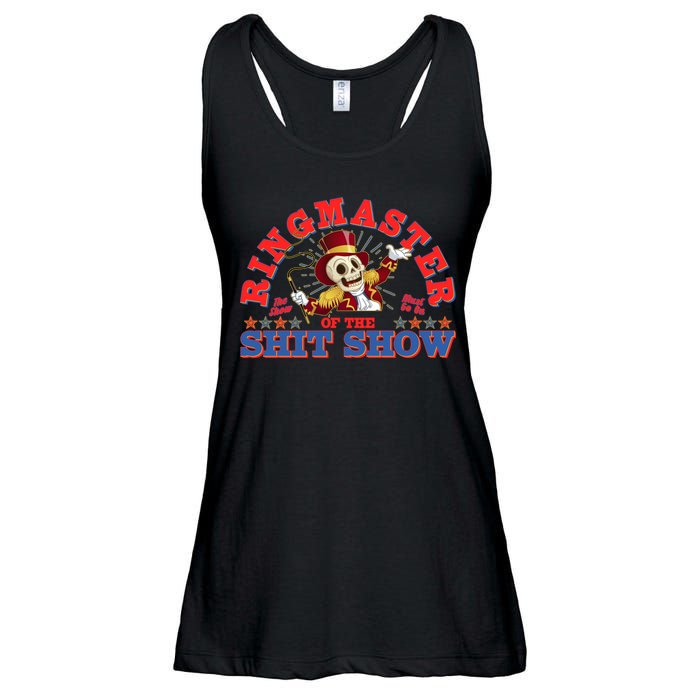Funny Ringmaster Of The Shit Show The Show Must Go On Ladies Essential Flowy Tank