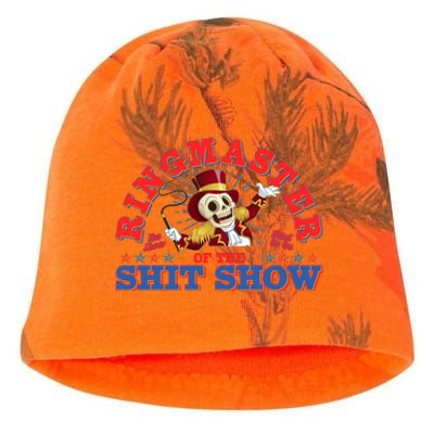 Funny Ringmaster Of The Shit Show The Show Must Go On Kati - Camo Knit Beanie