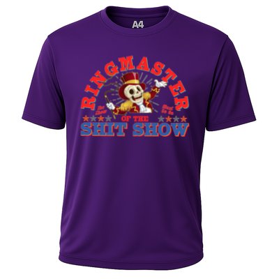 Funny Ringmaster Of The Shit Show The Show Must Go On Cooling Performance Crew T-Shirt
