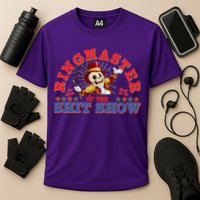 Funny Ringmaster Of The Shit Show The Show Must Go On Performance Shirt
