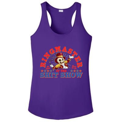 Funny Ringmaster Of The Shit Show The Show Must Go On Ladies PosiCharge Competitor Racerback Tank