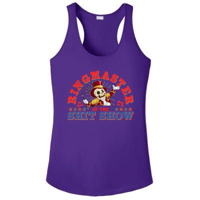 Funny Ringmaster Of The Shit Show The Show Must Go On Ladies PosiCharge Competitor Racerback Tank