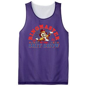 Funny Ringmaster Of The Shit Show The Show Must Go On Mesh Reversible Basketball Jersey Tank