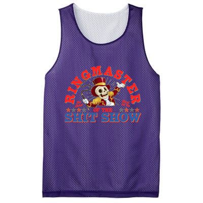 Funny Ringmaster Of The Shit Show The Show Must Go On Mesh Reversible Basketball Jersey Tank